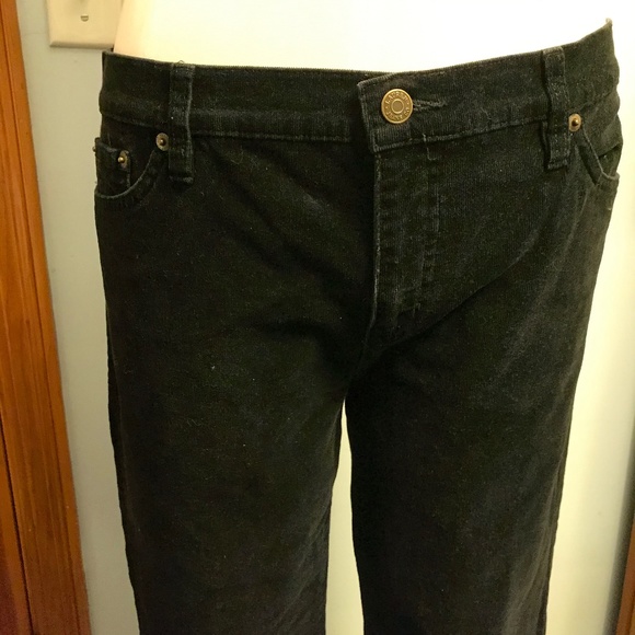 LRL Classic Straight stretch corduroy black jeans - Picture 11 of 15